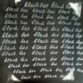 Lettering with acrylic pen