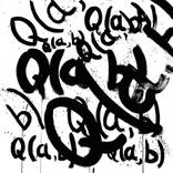 Collection Black white abstractions on paper