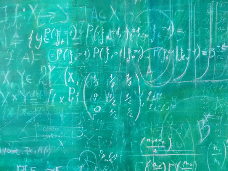 Original Abstract Science/Technology Painting by Anastasia Vasilyeva