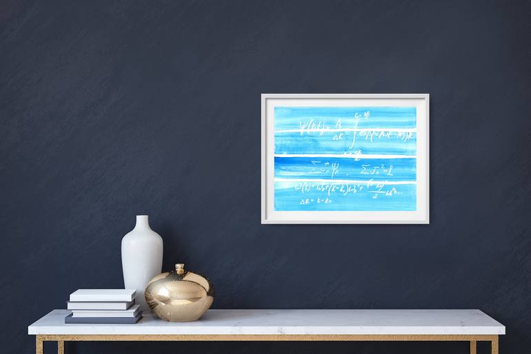 Original Abstract Water Drawing by Anastasia Vasilyeva