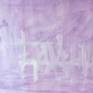 The painting is signed on the front and back sides.