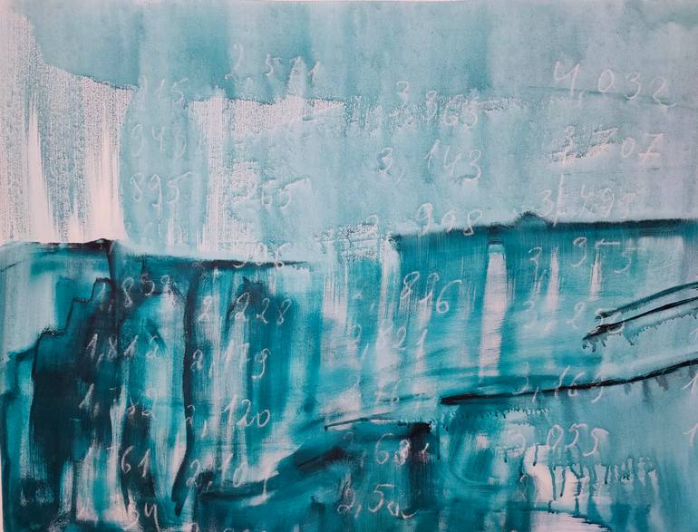 Original Abstract Landscape Painting by Anastasia Vasilyeva