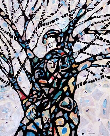 Original Figurative Love Painting by Raquel Moron
