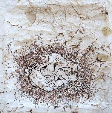 Original Figurative Love Painting by Raquel Moron