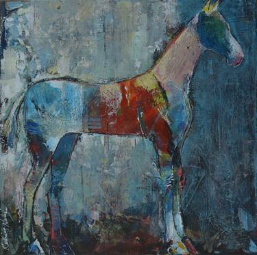 Horse on Blue #3 thumb