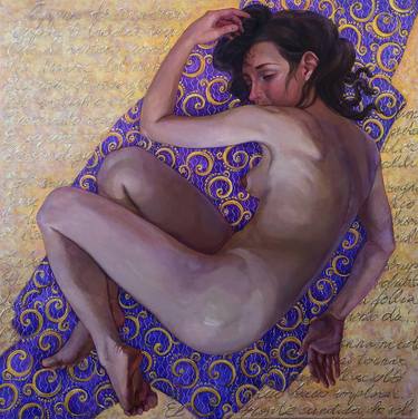 Original Nude Painting by Viktoriia Udalova