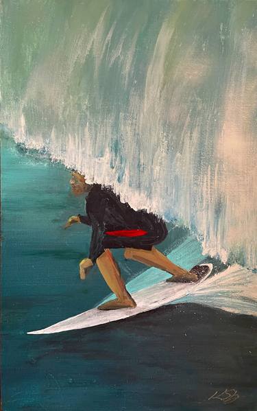 Original Figurative Seascape Mixed Media by Karl Rogers