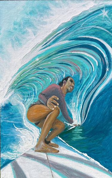 Original Figurative Seascape Mixed Media by Karl Rogers