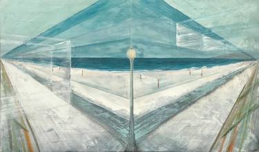 Print of Surrealism Beach Paintings by Karl Rogers