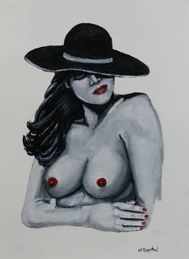 Original Figurative Portrait Painting by Hans Petter Fjugstad