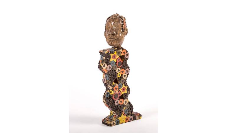 Original Abstract People Sculpture by Luba Yampolsky