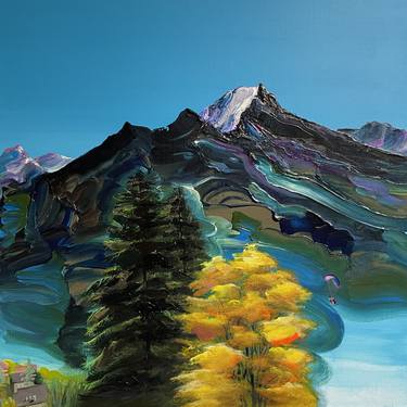 Original Abstract Nature Painting by Jiyoung Hong