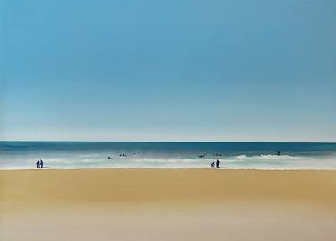 Original Abstract Beach Painting by Jiyoung Hong