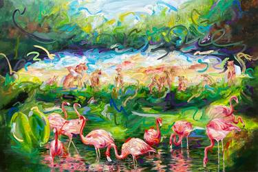 Original Abstract Nature Paintings by Jiyoung Hong