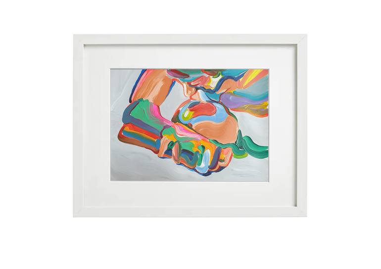 Original Abstract Portrait Painting by Jiyoung Hong