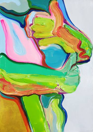 Original Expressionism Abstract Paintings by Jiyoung Hong