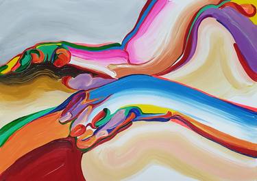 Original Abstract Body Paintings by Jiyoung Hong