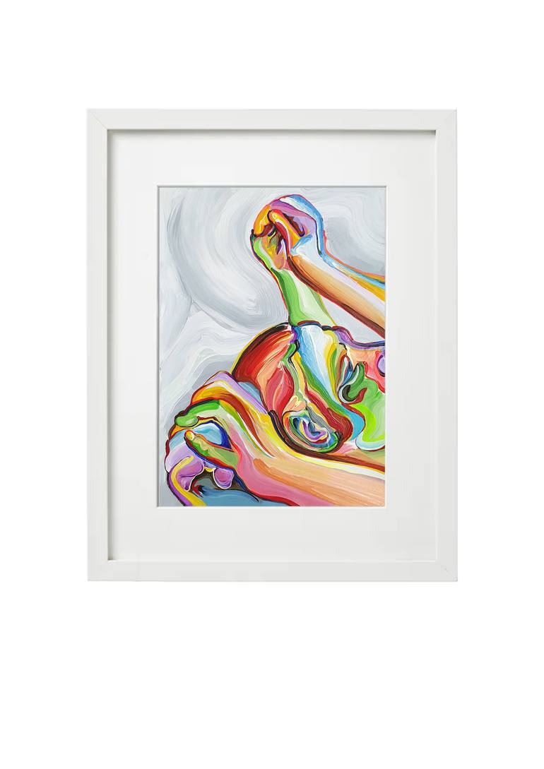 Original Abstract Erotic Painting by Jiyoung Hong