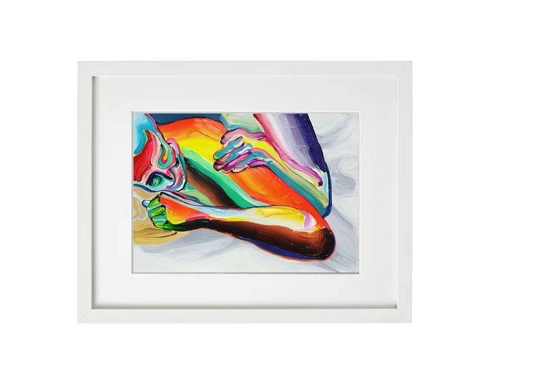 Original Abstract Body Painting by Jiyoung Hong