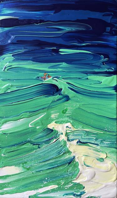 Original Abstract Seascape Paintings by Jiyoung Hong