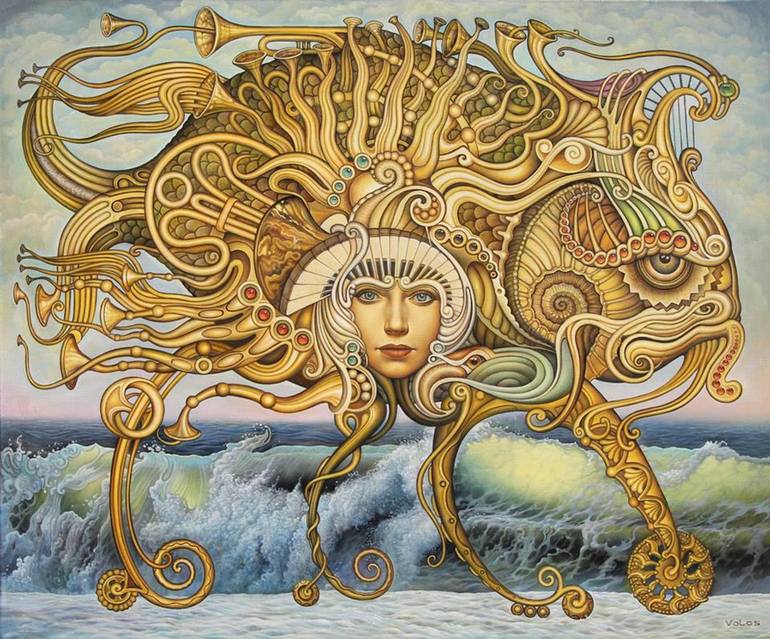 Xfish and 26 trombones Painting by Igor Volos Saatchi Art