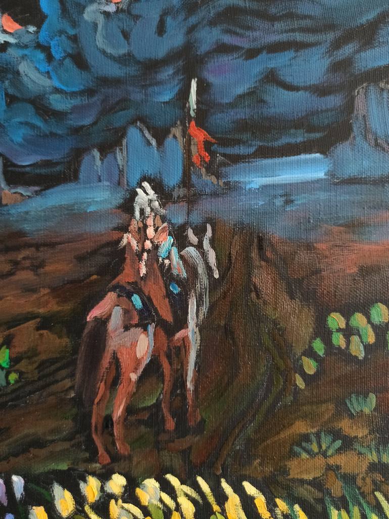 Original Expressionism People Painting by Shaliko Sagatelyan