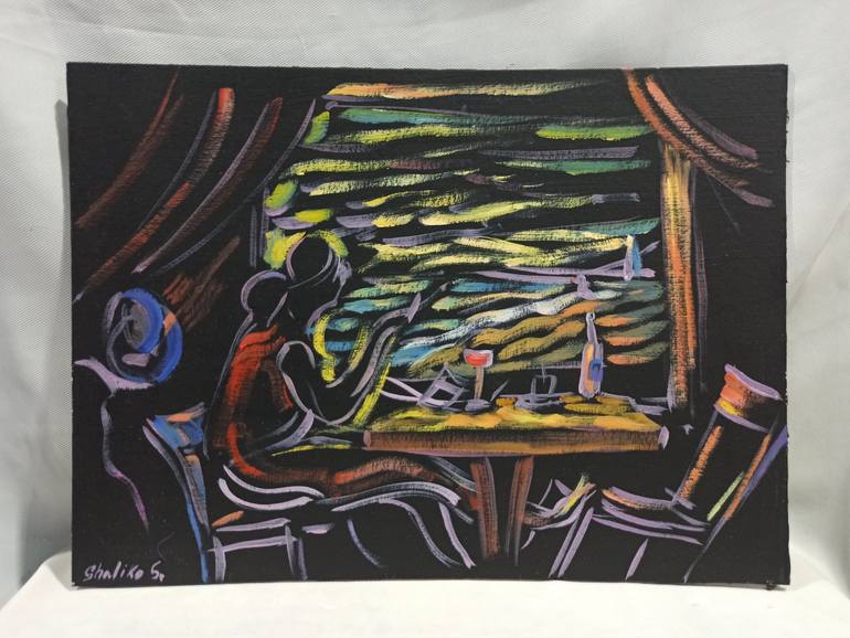 Original Fauvism Women Painting by Shaliko Saghatelyan