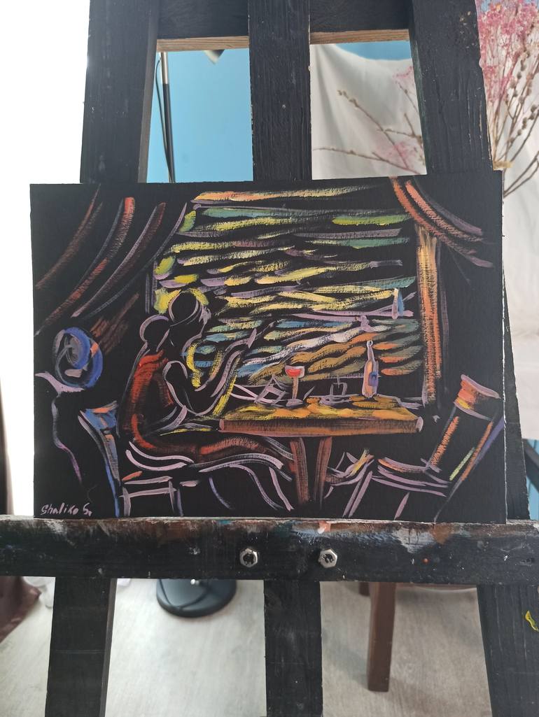 Original Fauvism Women Painting by Shaliko Saghatelyan