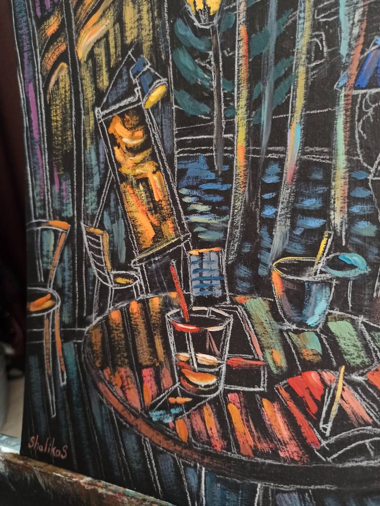 Original Expressionism Cities Painting by Shaliko Saghatelyan