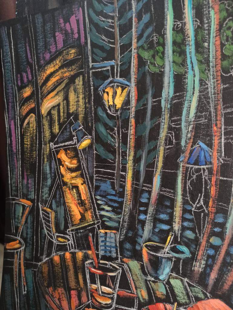 Original Expressionism Cities Painting by Shaliko Saghatelyan