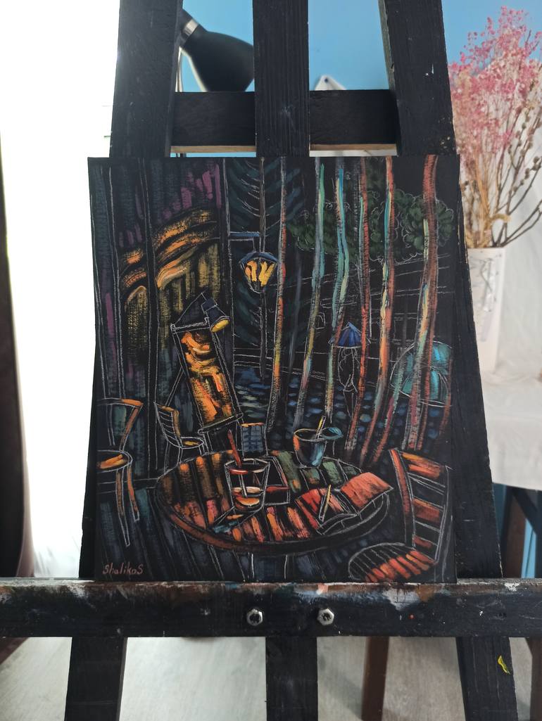Original Expressionism Cities Painting by Shaliko Saghatelyan