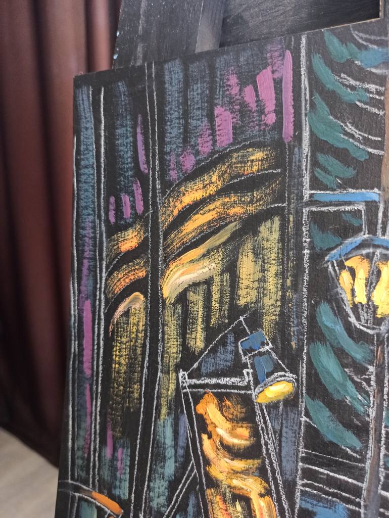 Original Expressionism Cities Painting by Shaliko Saghatelyan