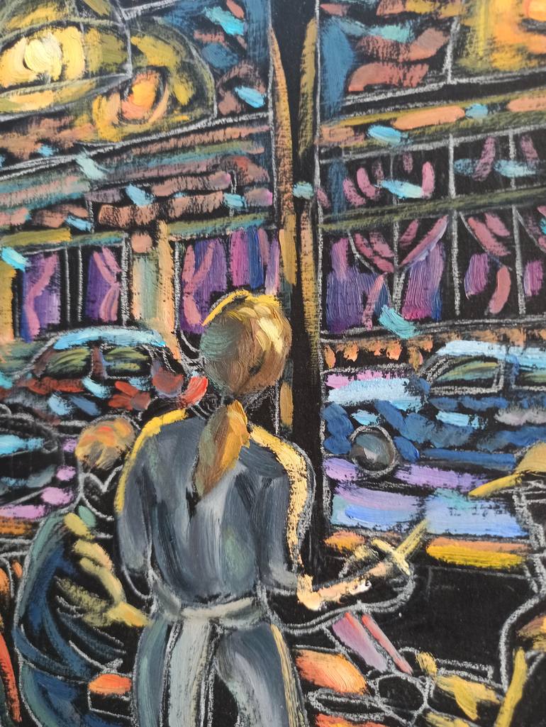 Original Expressionism Cities Painting by Shaliko Sagatelyan