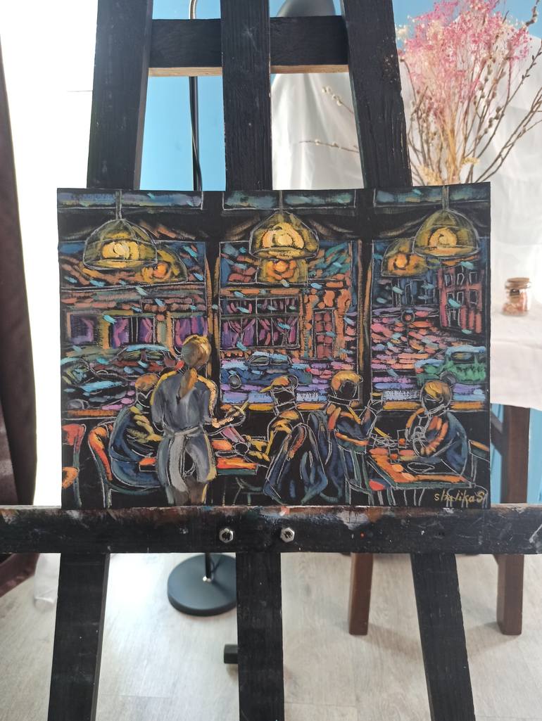 Original Expressionism Cities Painting by Shaliko Sagatelyan