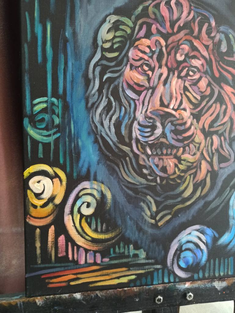 Original Pop Art Animal Painting by Shaliko Sagatelyan