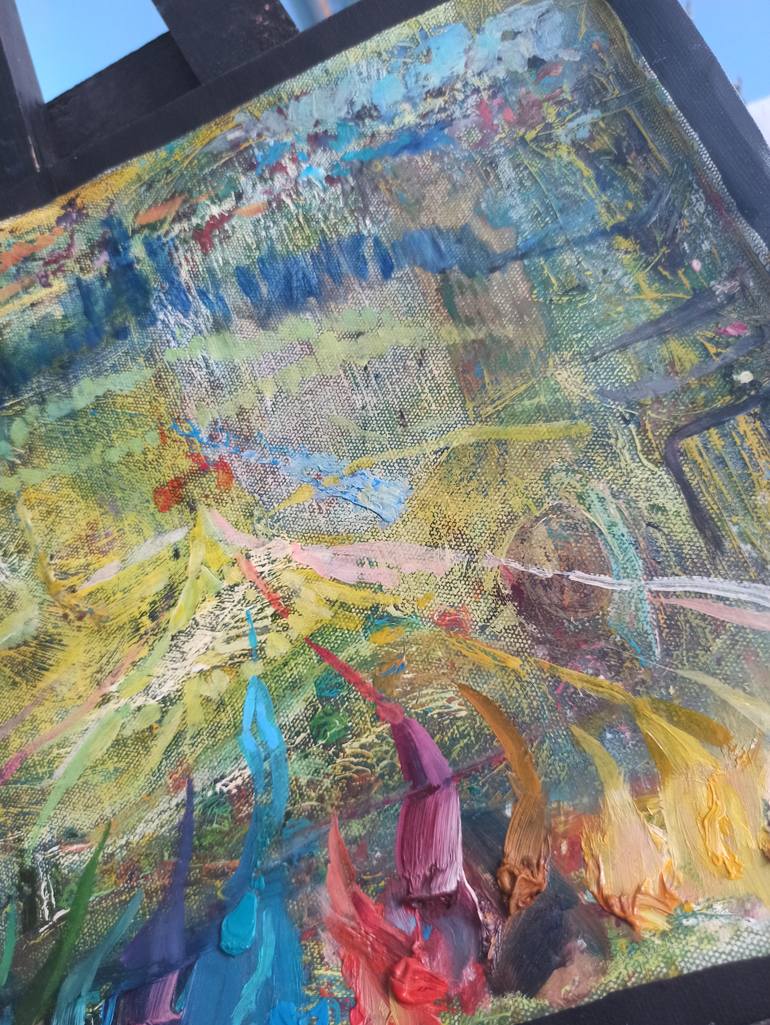Original Abstract Expressionism Abstract Painting by Shaliko Sagatelyan