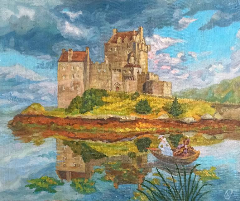 Original Architecture Painting by Shaliko Sagatelyan | Symbolism Art on Canvas | The Poetry of Love