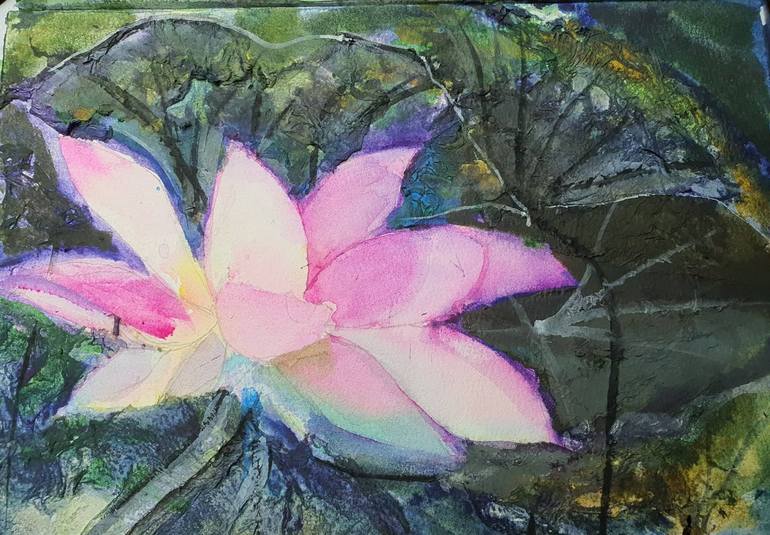 The Elegance of the Lotus Painting by Maria Brenda Aranas Tenk ...