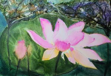 Original Floral Painting by Maria Brenda Aranas Tenk