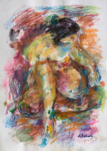 Print of Abstract Expressionism Nude Paintings by Oleksandr Pavlov