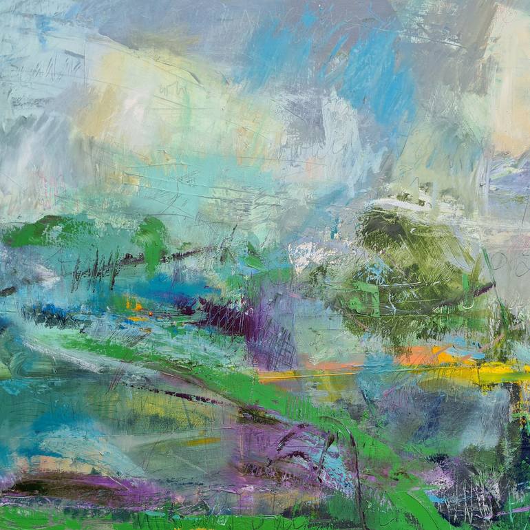 Original Conceptual Landscape Painting by Alan Parsons