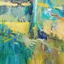 Detail 4 - area showing washes of colour and texture
