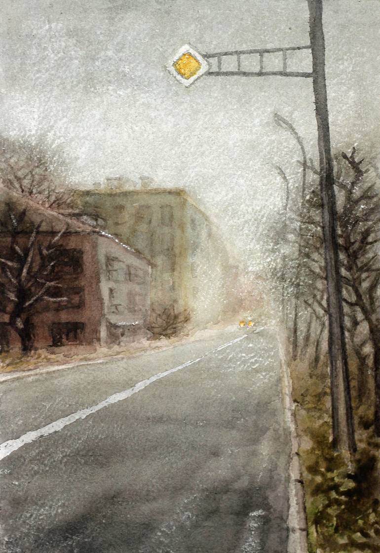 Print of Realism Landscape Paintings by Mykola Dzvonyk