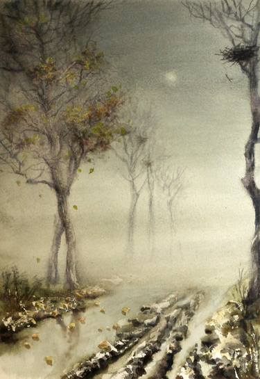 Print of Realism Landscape Paintings by Mykola Dzvonyk