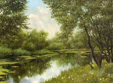 Print of Landscape Paintings by Mykola Dzvonyk