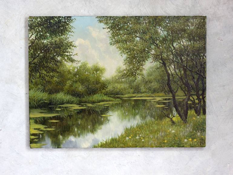 Original Realism Landscape Painting by Mykola Dzvonyk