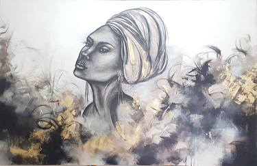 Print of Women Paintings by Leenith Leonor Borges Jimenez