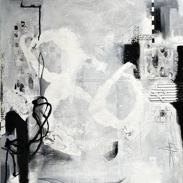 Original Conceptual Abstract Painting by Ellen Kantro