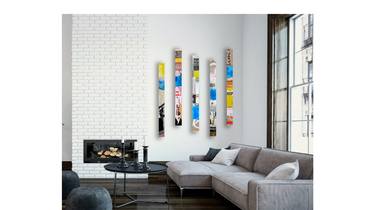 Original Contemporary Graffiti Collage by Ellen Kantro