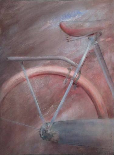 Original Abstract Expressionism Bike Paintings by Mar Aguilar